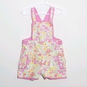 Gap Floral Flower Overall Shortall 12-18m